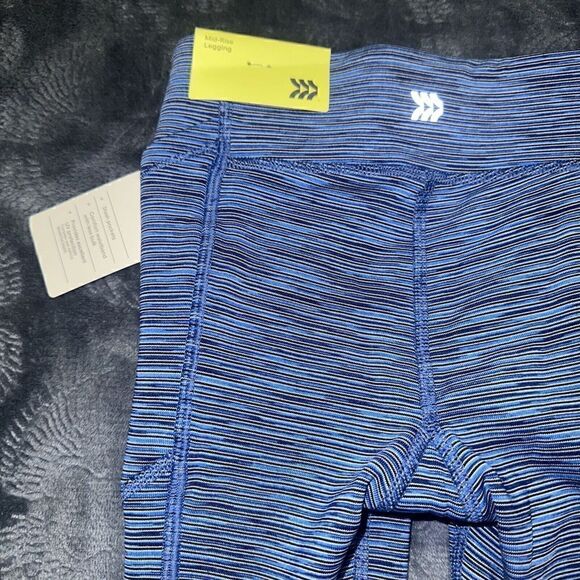 Girls' Mid-Rise Leggings All In Motion Blue XS(4/5) UPF 50+. NWT. Q - Picture 4 of 6